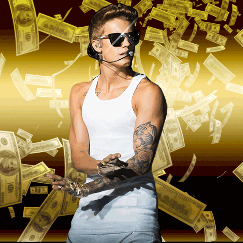 justin bieber money gold justin sparkle