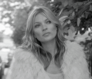 kate kate moss black and white fashion model