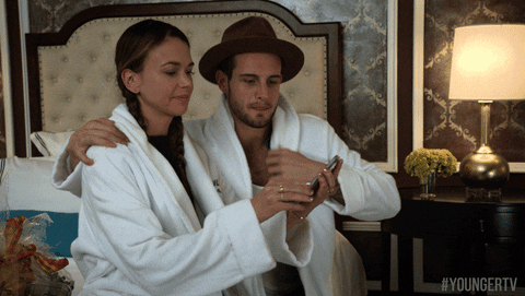 YoungerTV cute couple selfie tv land