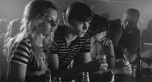 black and white animated GIF