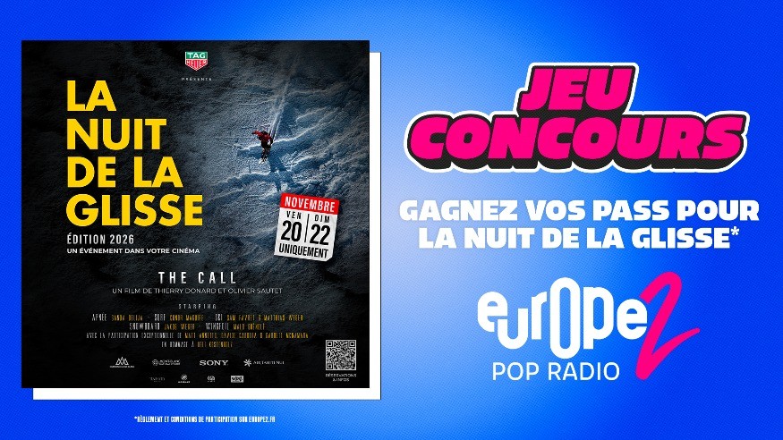 Europe 2 vous offre vos pass pour la Nuit de la Glisse