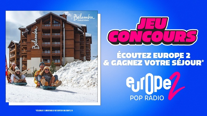 Avec Europe 2, tentez de gagner un séjour chez Belambra d’une valeur de 2 000 € !