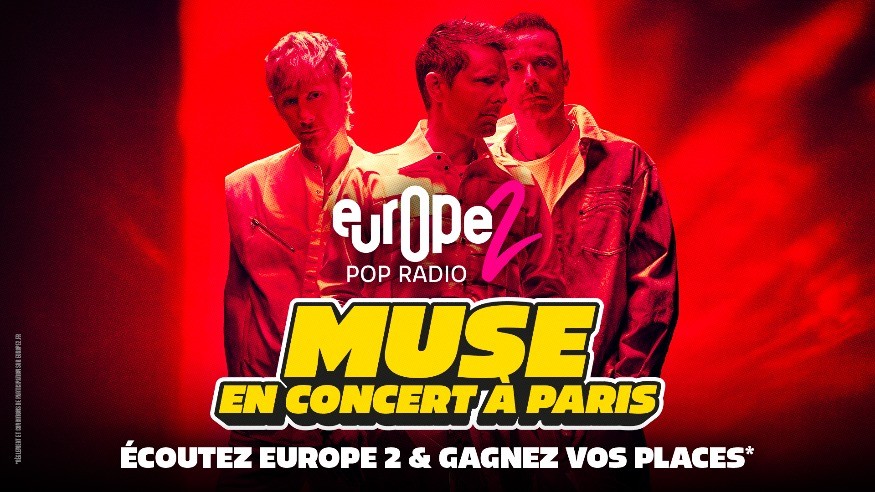 Écoutez Europe 2 et gagnez vos places pour Muse