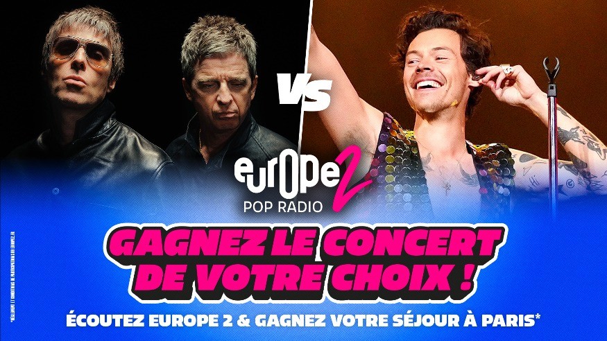 OASIS ou HARRY STYLES : à vous de choisir sur Europe 2 !