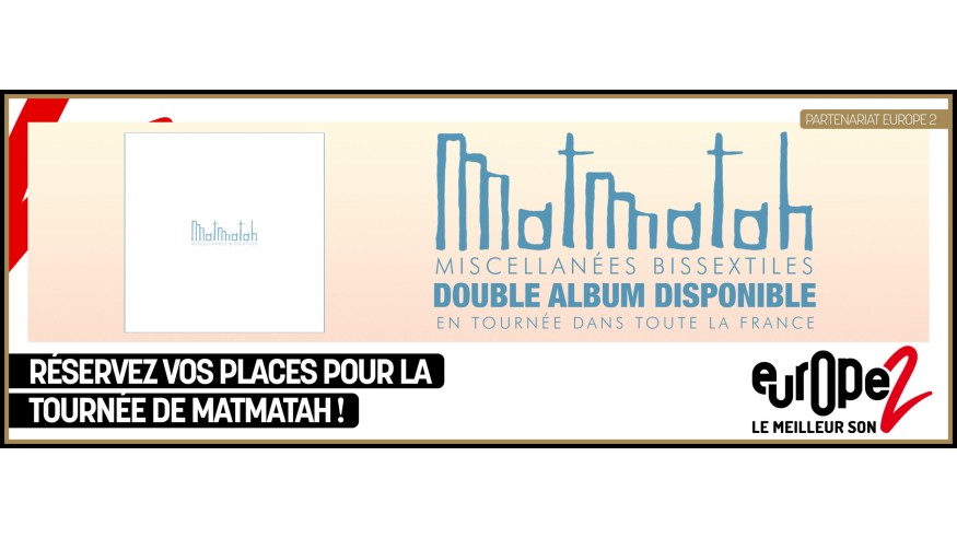 Gagnez vos places pour le concert de Matmatah le 6 avril au Zénith de Paris !