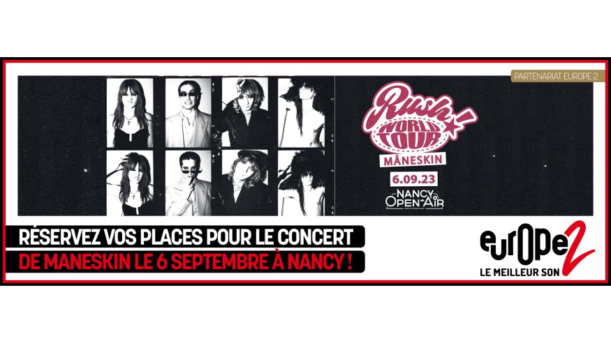 Maneskin au Nancy Open Air le 6 septembre 2023 avec Europe 2 !