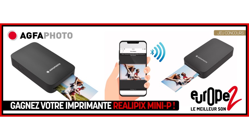Europe 2 vous offre votre imprimante MINI-P AGFA !