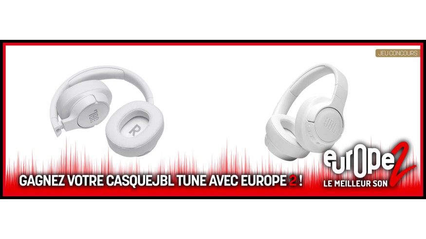 Gagnez votre casque circum-aural sans fil JBL avec Europe 2 !