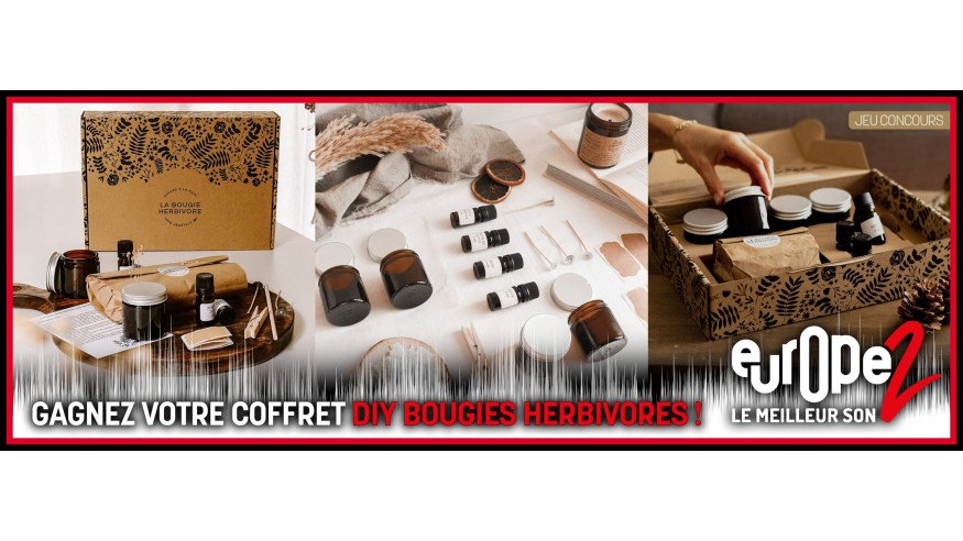 Gagnez votre Kit DIY La Bougie Herbivore avec Europe 2 !