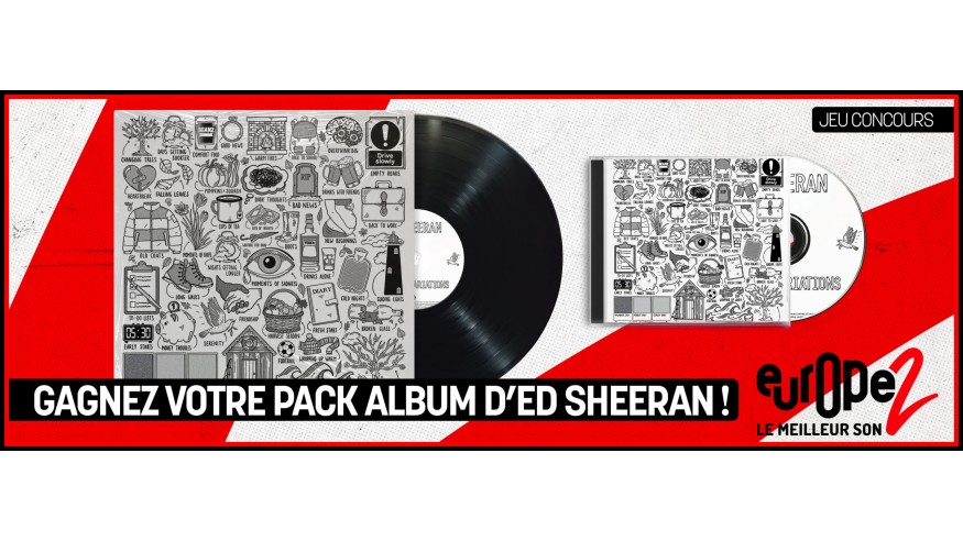 Gagnez votre pack CD+ Vinyle du dernier album d'Ed Sheeran !