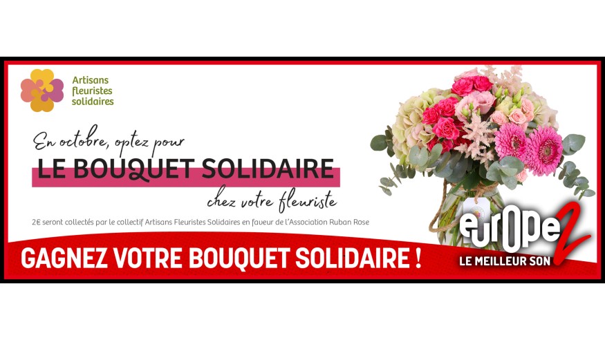 Pour Octobre Rose, Les Artisans Fleuristes Solidaires vous offrent votre bouquet de…