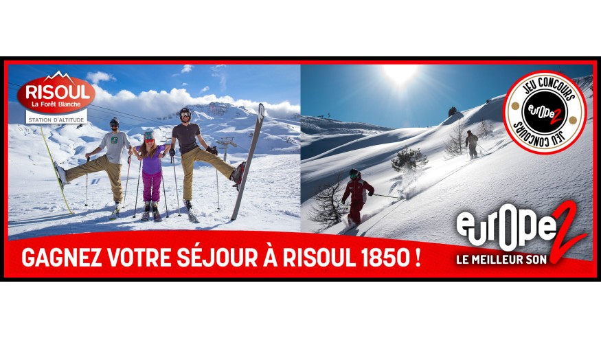 Gagnez votre séjour pour 4 personnes avec Risoul 1850 et Europe 2 !