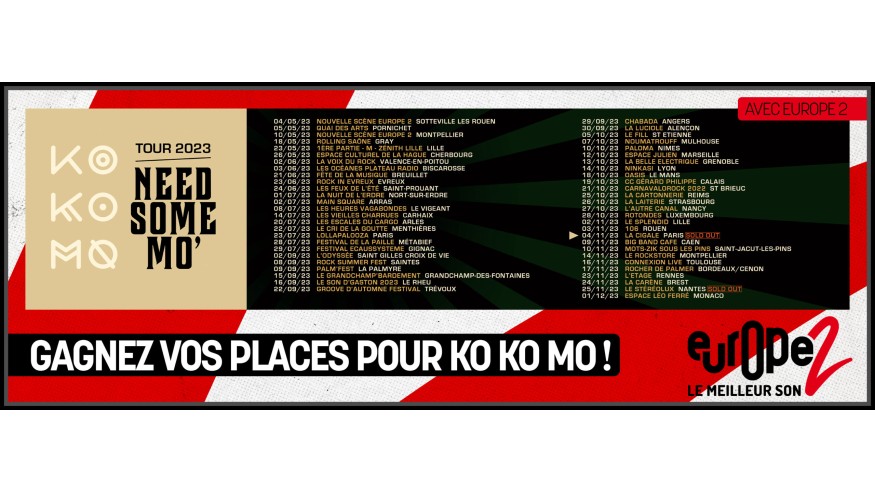 Assistez au concert (complet) de KO KO MO le 4 novembre la Cigale !