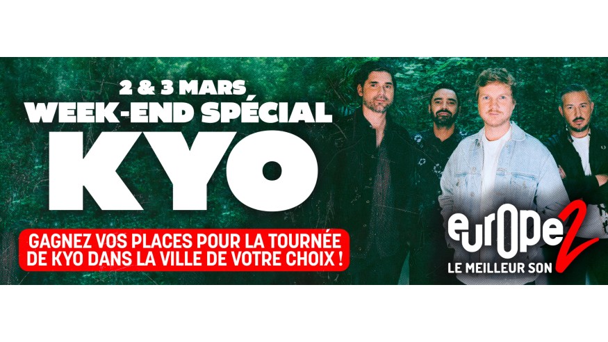 Les 2 et 3 mars, ne manquez pas le week-end special Kyo !