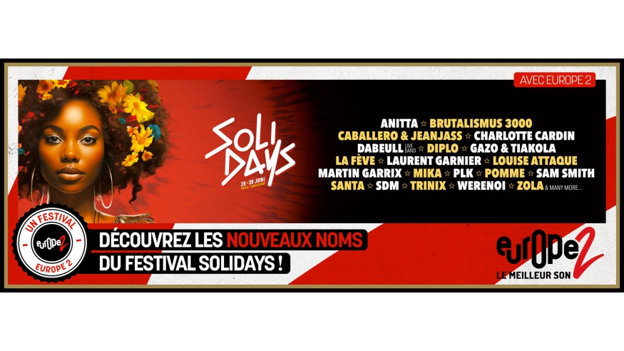 Solidays annonce 14 nouveaux noms pour son édition 2024 !