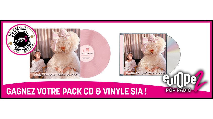 Gagnez vos packs album (CD + VInyle) de Sia !