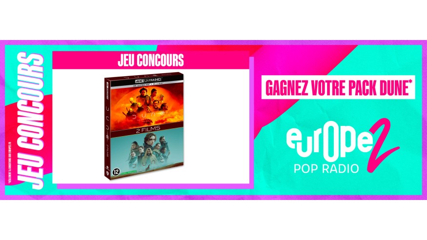 Gagnez votre pack Blu-Ray Dune avec Europe 2 !