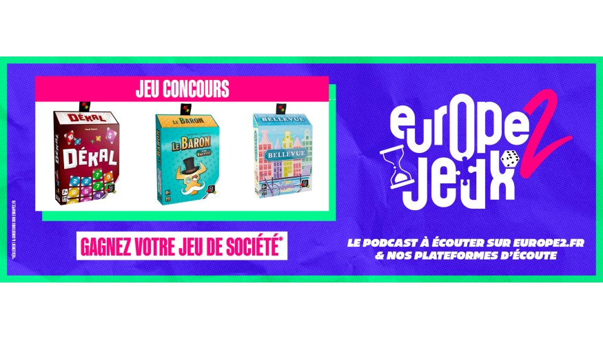 Écoutez le podcast Europe 2 Jeux et gagnez vos jeux de cartes pour les vacances !