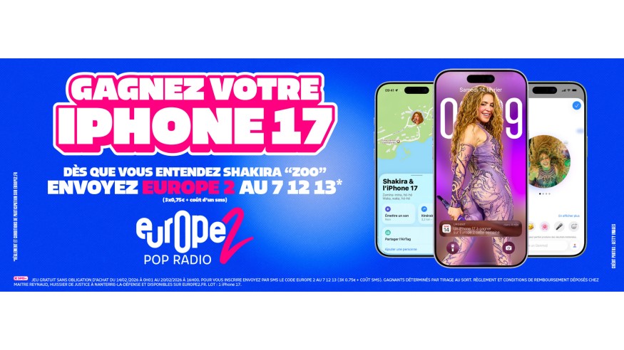 Europe 2 vous offre votre iPhone 17 !