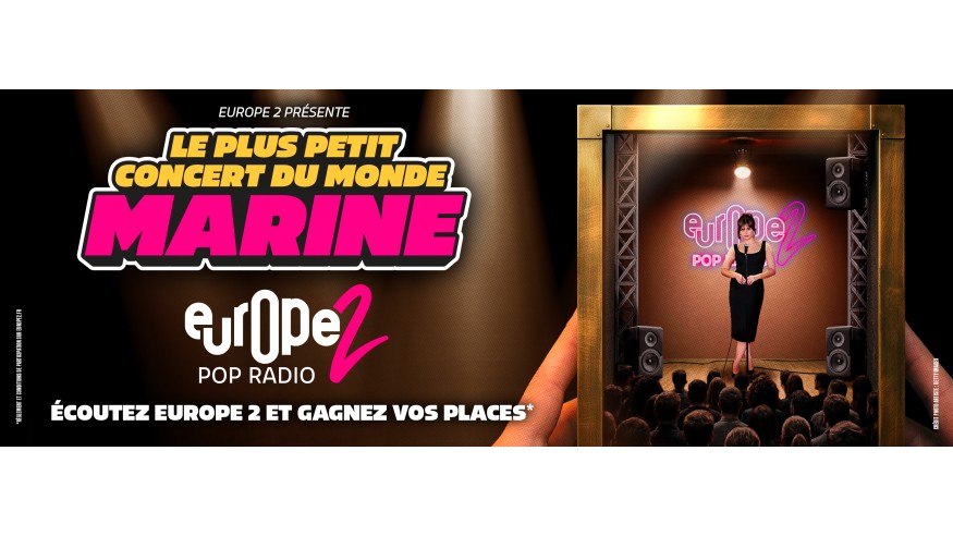 Le Plus Petit Concert du Monde : Europe 2 vous invite à voir Marine !