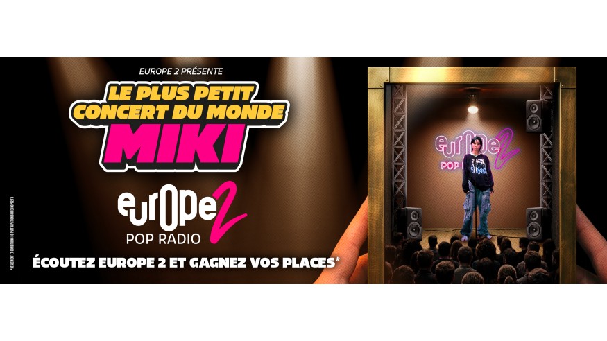 Le Plus Petit Concert du Monde : Europe 2 vous invite à voir Miki !