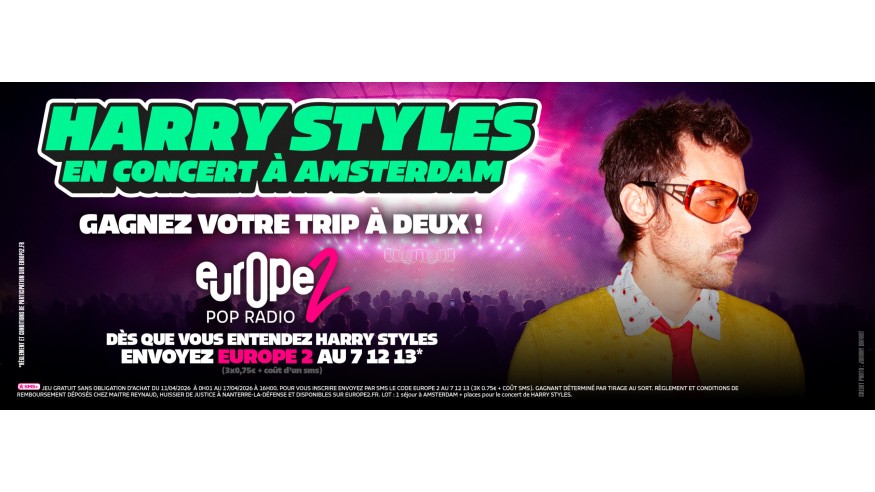 Europe 2 vous envoie à Amsterdam voir Harry Styles !